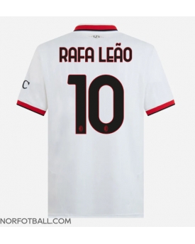 Billige Fotballdrakt AC Milan Rafael Leao #10 Replika Bortedrakt 2024-25 Kortermet